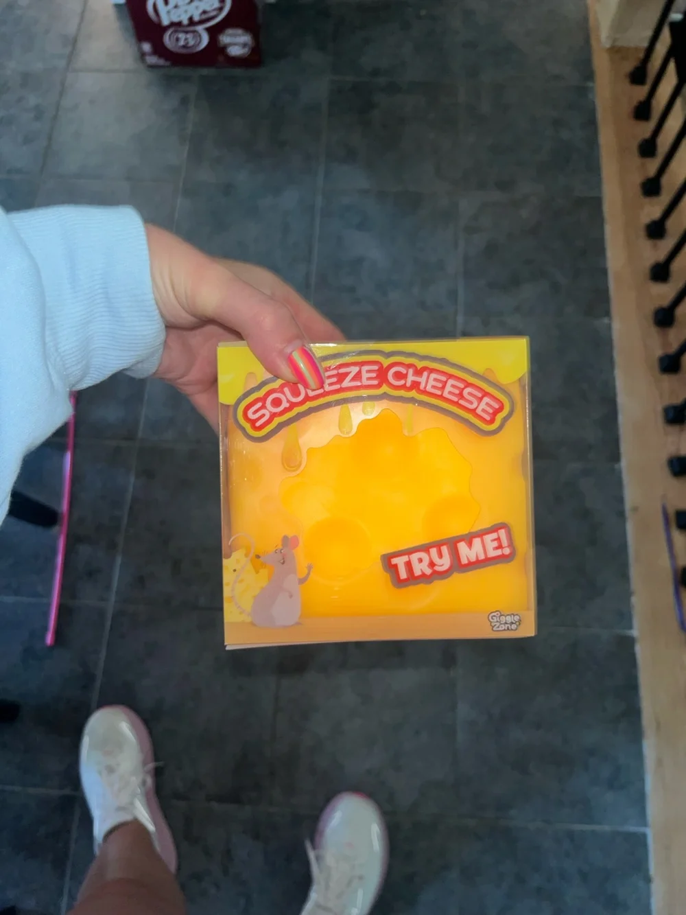 Squeeze Cheese Sensory Toy - Yellow - Kids Bath & Play